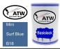 Preview: Mini, Surf Blue, B18: 500ml Lackdose, von ATW Autoteile West.